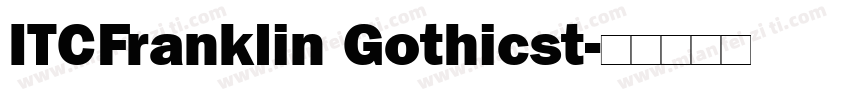 ITCFranklin Gothicst字体转换